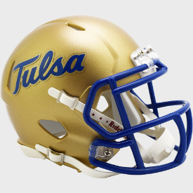 Tulsa Golden Hurricanes Script Riddell Speed Mini Football Helmet
