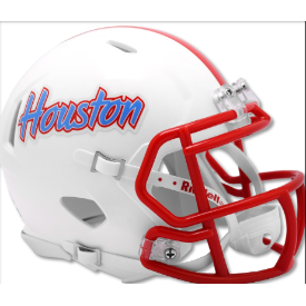 Pocket Helmet Houston Cougars AAC Custom Pocket Pro Mini Helmet - White College Football Collectible Houston Cougars White NCAA Helmets Pocket Helmet Houston Cougars AAC Custom Pocket Pro Mini Helmet - White College Football Collectible Houston Cougars White NCAA Helmets