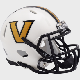 Vanderbilt Commodores White Riddell Speed Mini Football Helmet