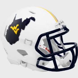 West Virginia Mountaineers Backyard Brawl Riddell Speed Mini Football Helmet