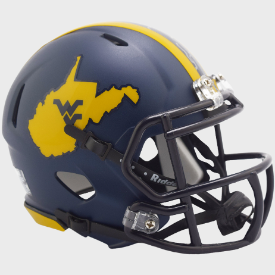 West Virginia Mountaineers Country Roads Riddell Speed Mini Football Helmet