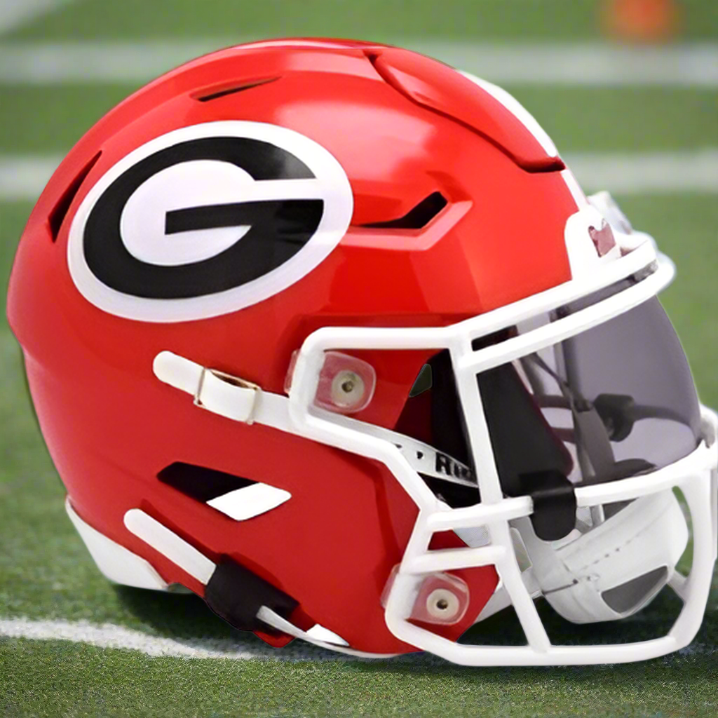 authentic georgia football helmet Brock Bowers Signed Bulldogs Full Size not to be worn Georgia Bulldogs Riddell SpeedFlex Helmet