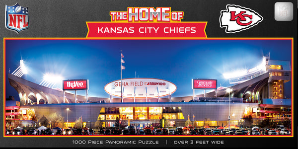 Kansas City Chiefs 1000pc Panoramic Puzzle - Stadium View