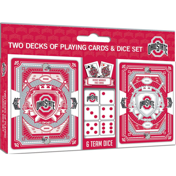 Ohio State Buckeyes - 2-Pack Playing Cards & Dice Set