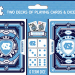 North Carolina Tar Heels - 2-Pack Playing Cards & Dice Set