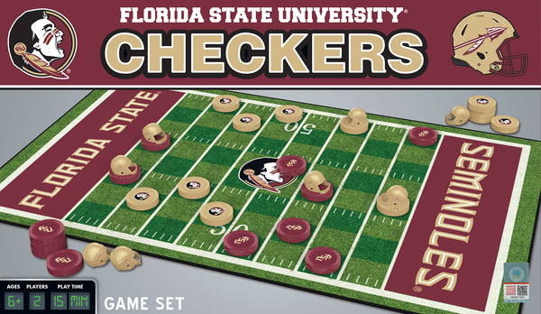 Florida State Seminoles Checkers Board Game