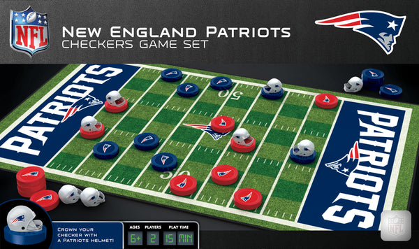 New England Patriots Checkers Board Game
