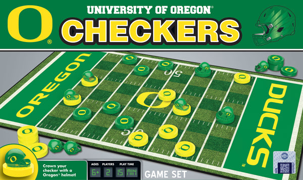 Oregon Ducks Checkers Board Game