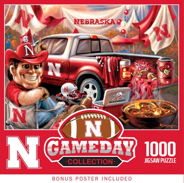 Nebraska Cornhuskers 1000pc Puzzle - Gameday