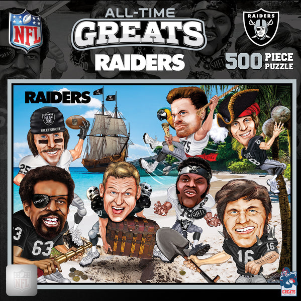 Las Vegas Raiders - All Time Greats 500 Piece Jigsaw Puzzle
