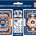 Auburn Tigers - 2-Pack Playing Cards & Dice Set