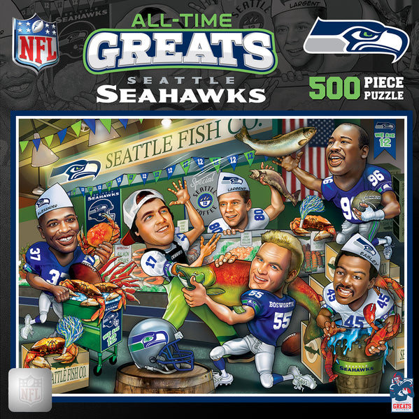 Seattle Seahawks - All Time Greats 500 Piece Jigsaw Puzzle