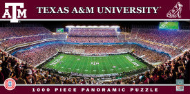 Texas A&M Aggies 1000pc Panoramic Puzzle - 50yd line