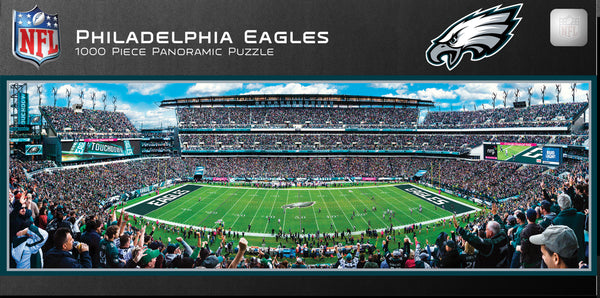 Philadelphia Eagles 1000pc Panoramic Puzzle - 50yd line