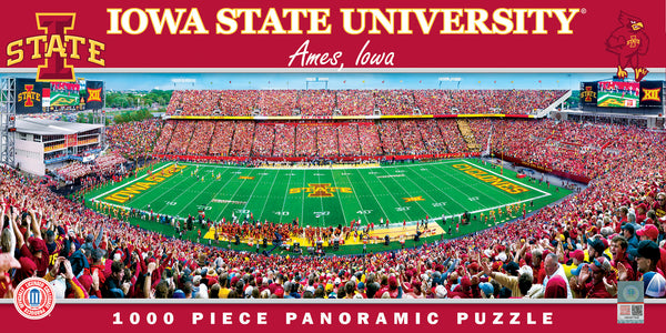 Iowa State Cyclones 1000pc Panoramic Puzzle - 50yd line