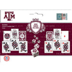 Texas A&M Aggies - 2-pack Playing Cards & Dice Set