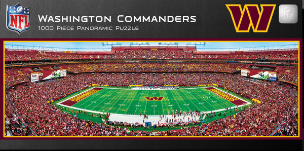 Washington Commanders 1000pc Panoramic Puzzle - 50yd Line