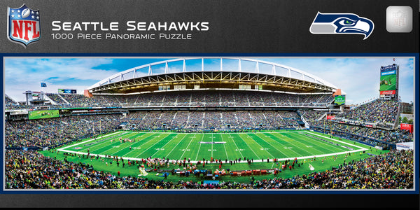 Seattle Seahawks 1000pc Panoramic Puzzle - 50yd line