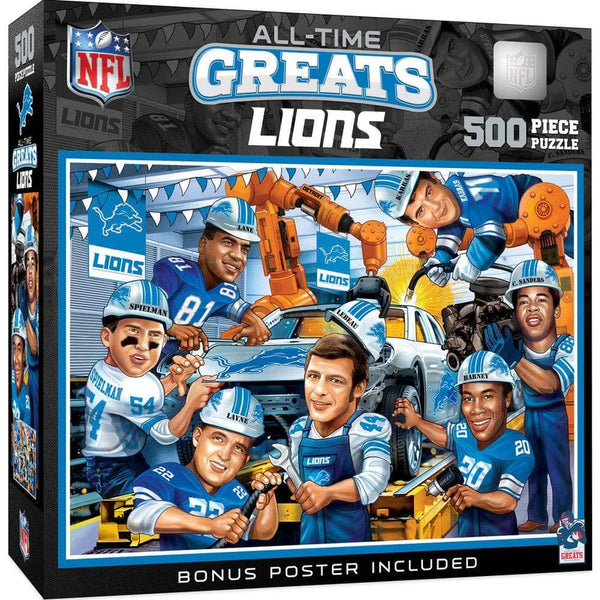 Detroit Lions - All Time Greats 500 Piece Jigsaw Puzzle