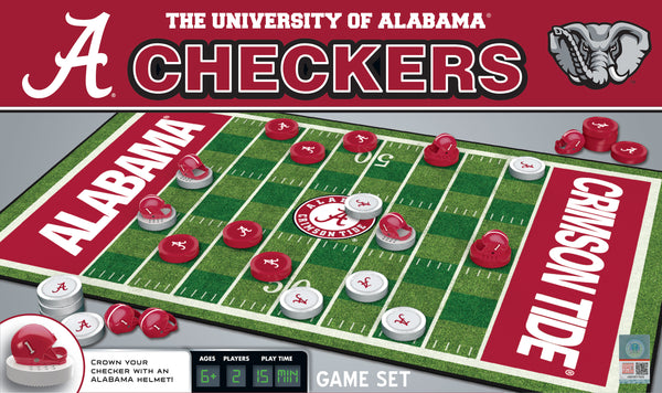 Alabama Crimson Tide Checkers Board Game