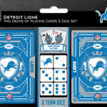Detroit Lions - 2-Pack Playing Cards & Dice Set