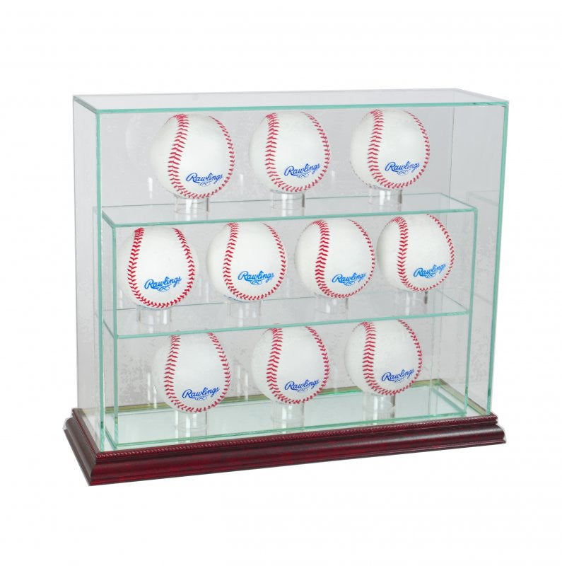 10 Baseball Upright Display Case