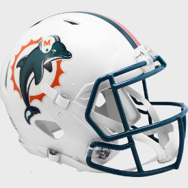 Miami Dolphins Riddell Speed Throwback 96-12 Authentic Full Size Football Helmet