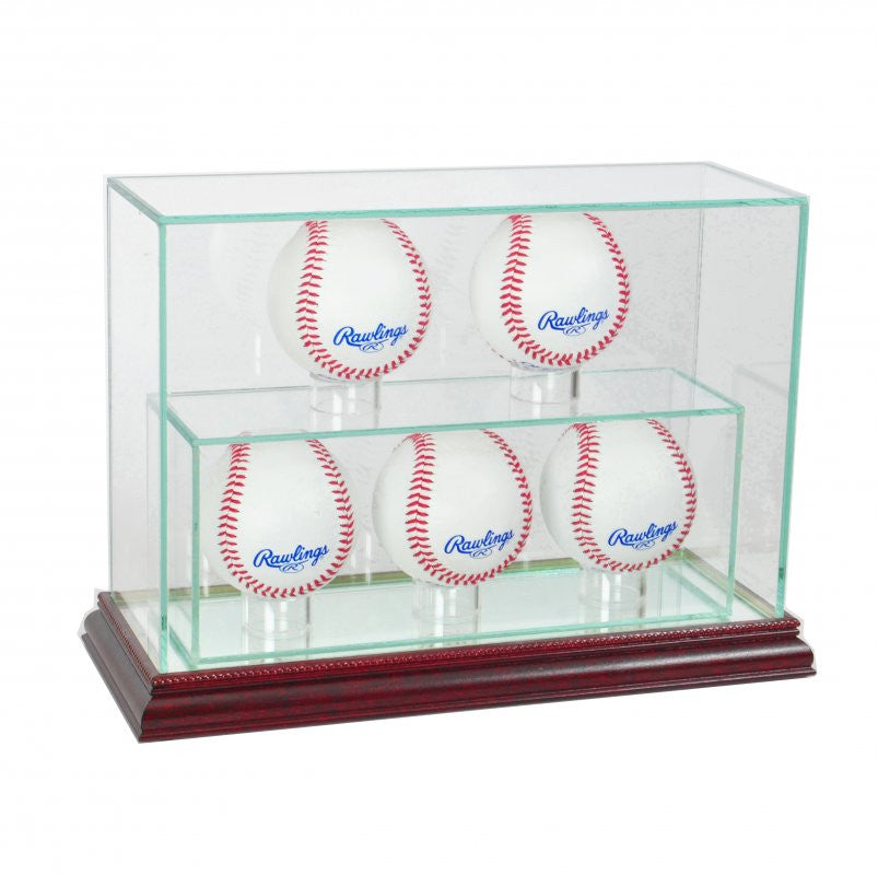 5 Upright Baseball Display Case