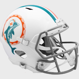 Miami Dolphins Riddell Speed Throwback 72 Replica Full Size Football Helmet
