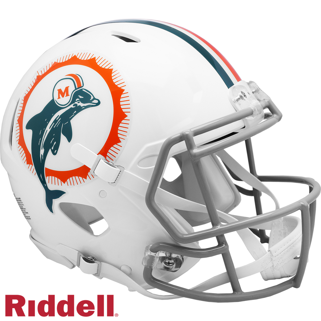 Miami Dolphins Riddell Speed Throwback 72 Authentic Full Size Football Helmet