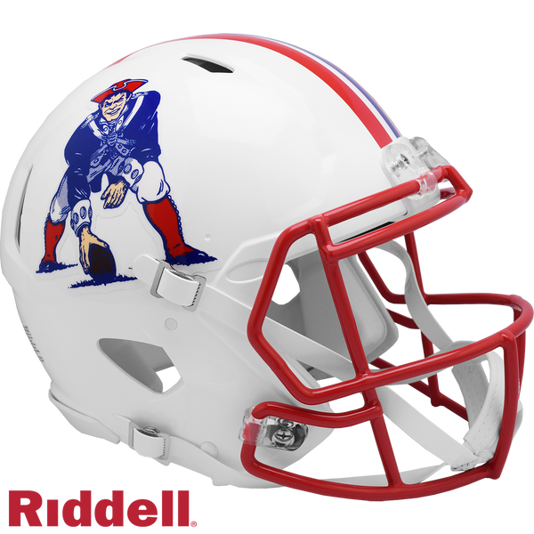 New England Patriots Riddell Speed Throwback 90-92 Authentic Full Size Football Helmet