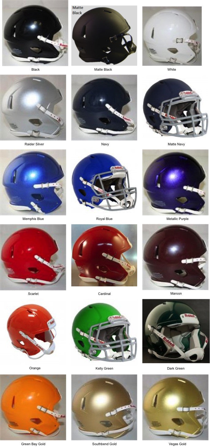 Blank Riddell Speed Mini Helmet Shells Helmetnation