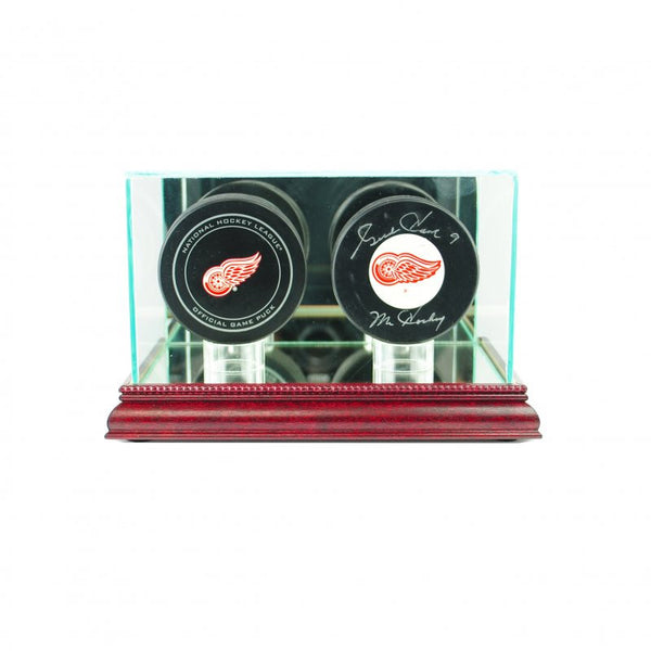 Double Hockey Puck Display Case