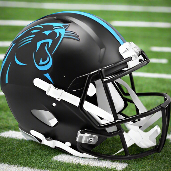 Carolina Panthers 2022 Alternate Riddell Speed Authentic Full Size Football Helmet