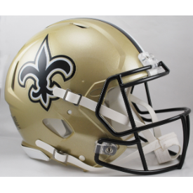 New Orleans Saints Riddell Speed Authentic Full Size Football Helmet