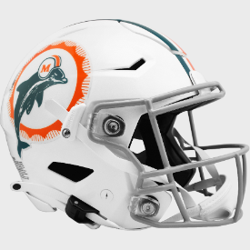 Miami Dolphins Tribute Riddell SpeedFlex Full Size Authentic Football Helmet