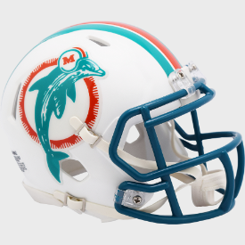 Miami Dolphins Riddell Speed Throwback '80-'96 Mini Football Helmet