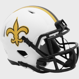 New Orleans Saints Riddell Speed LUNAR ECLIPSE Mini Football Helmet