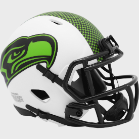 Seattle Seahawks Riddell Speed LUNAR ECLIPSE Mini Football Helmet