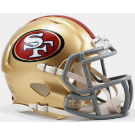 San Francisco 49ers Riddell Speed Mini Football Helmet