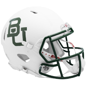 Baylor Bears White Metallic Riddell Speed Authentic Full Size Football Helmet
