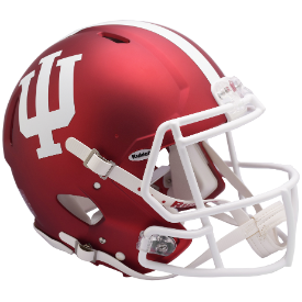 Indiana Hoosiers Anodized Crimson Riddell Speed Authentic Full Size Football Helmet