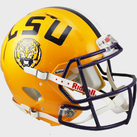 LSU Tigers Riddell Speed Authentic Full Size Football Helmet
