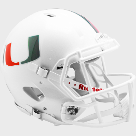 Miami Hurricanes Riddell Speed Authentic Full Size Football Helmet