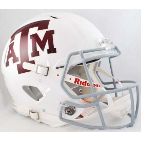 Texas A&M Aggies White Riddell Speed Authentic Full Size Football Helmet