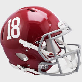 Alabama Crimson Tide #18 Riddell Speed Authentic Full Size Football Helmet