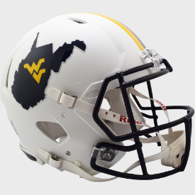 West Virginia Mountaineers Backyard Brawl Riddell Speed Authentic Full Size Football Helmet