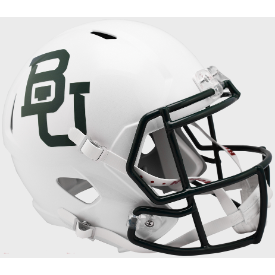 Baylor Bears White Metallic Riddell Speed Replica Full Size Football Helmet