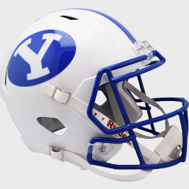 Brigham Young Cougars White Riddell Speed Replica Full Size Football Helmet