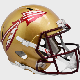 Florida State Seminoles Metallic Paint Riddell Speed Replica Full Size Football Helmet